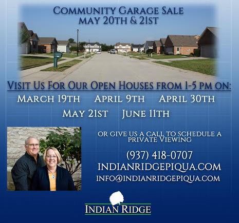 Indian Ridge Open Houses and Community Sale